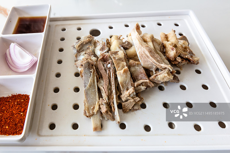 一碟宁夏手抓羊肋条图片素材
