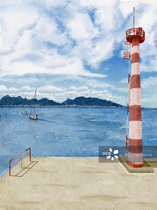 天空海洋背景图片素材