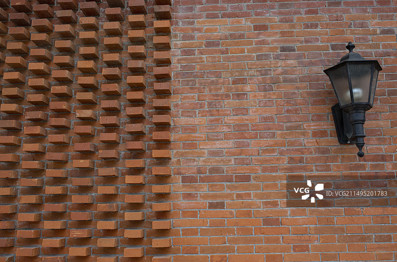 红砖墙白砖墙木纹墙圆孔墙图片素材