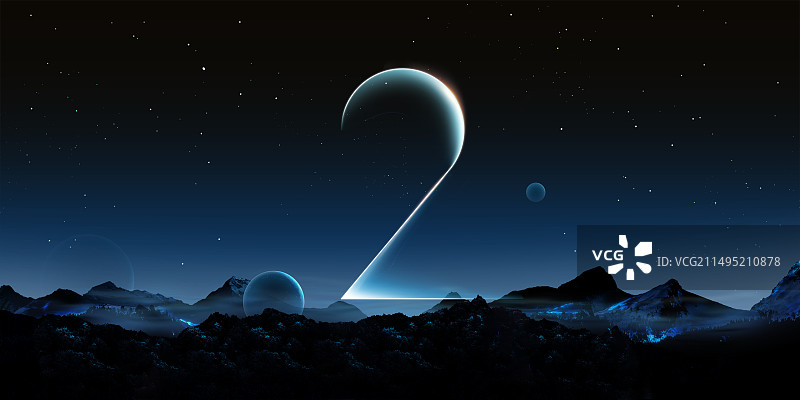 科技感高端发布会星空倒计时海报图片素材