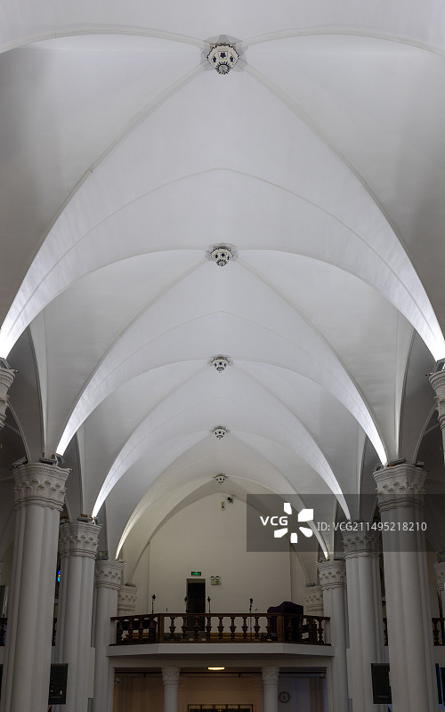 宁波江北天主教堂内部图片素材