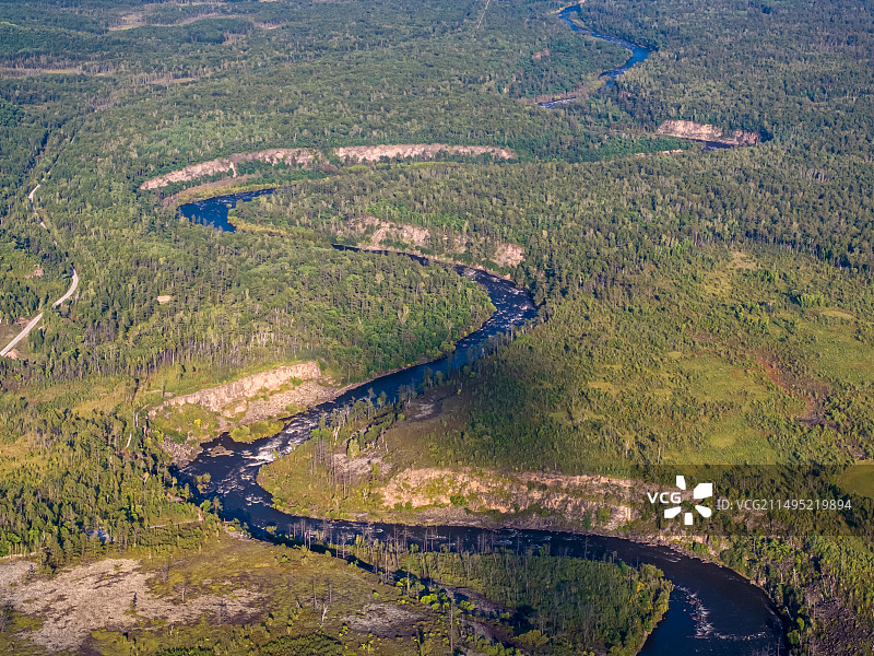 内蒙古呼伦贝尔市鄂伦春自治旗国家森林公园达尔滨湖神指峡之四图片素材