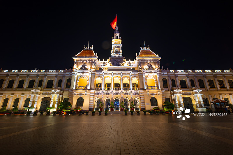 越南胡志明市市政大厅图片素材
