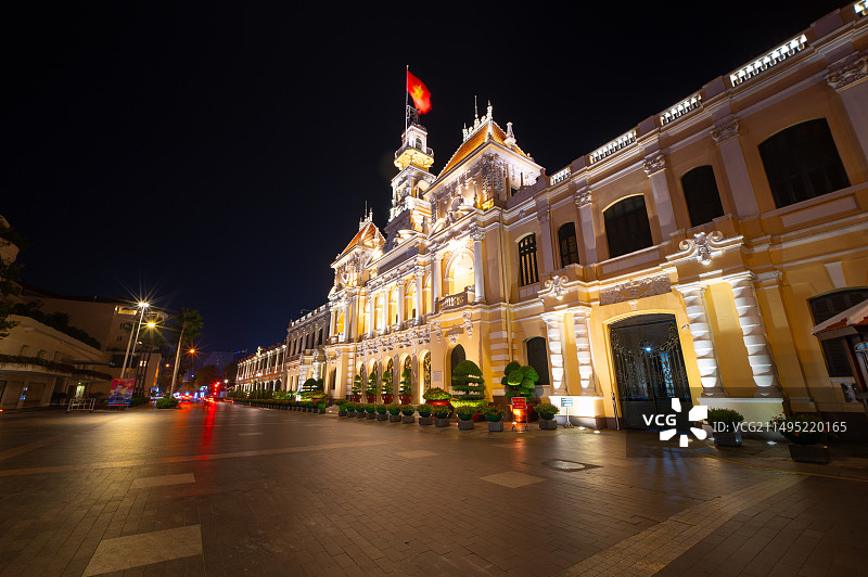 越南胡志明市市政大厅图片素材