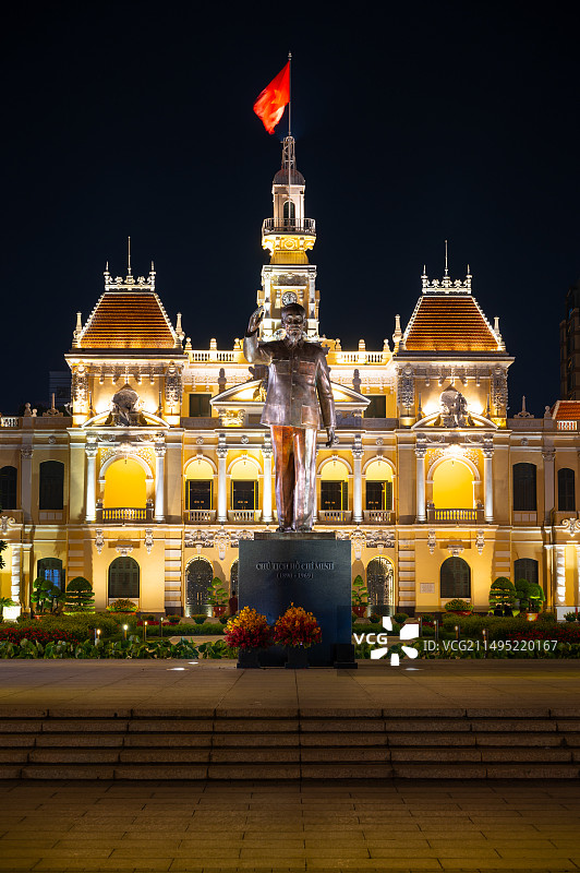 越南胡志明市市政大厅图片素材