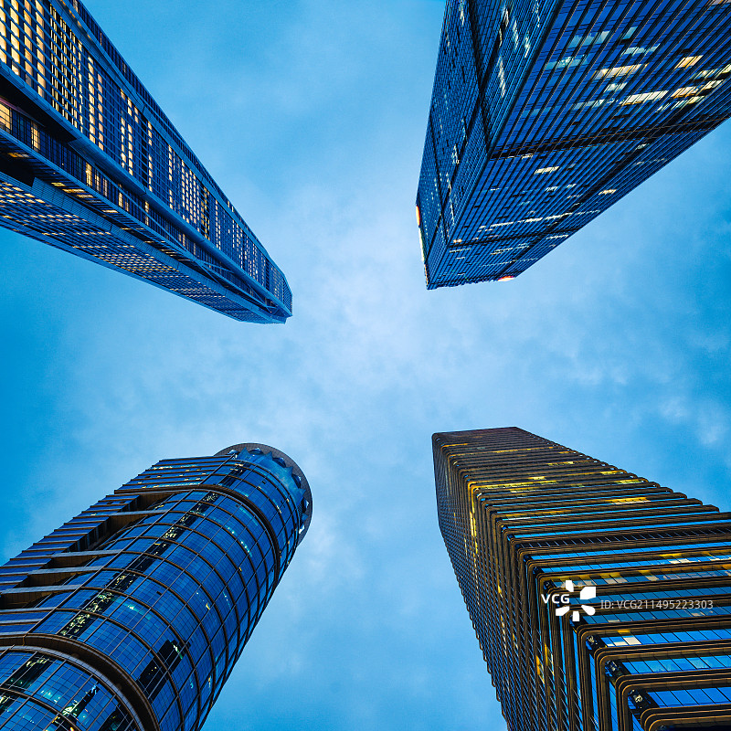 深圳摩天大楼四件套平安金融中心图片素材