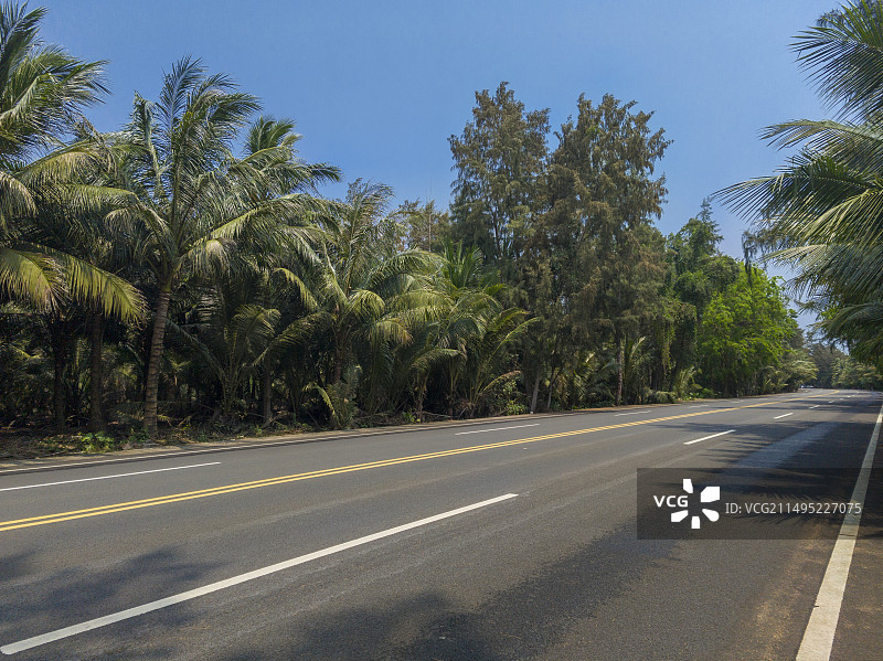 海南环岛公路琼海段美景图片素材