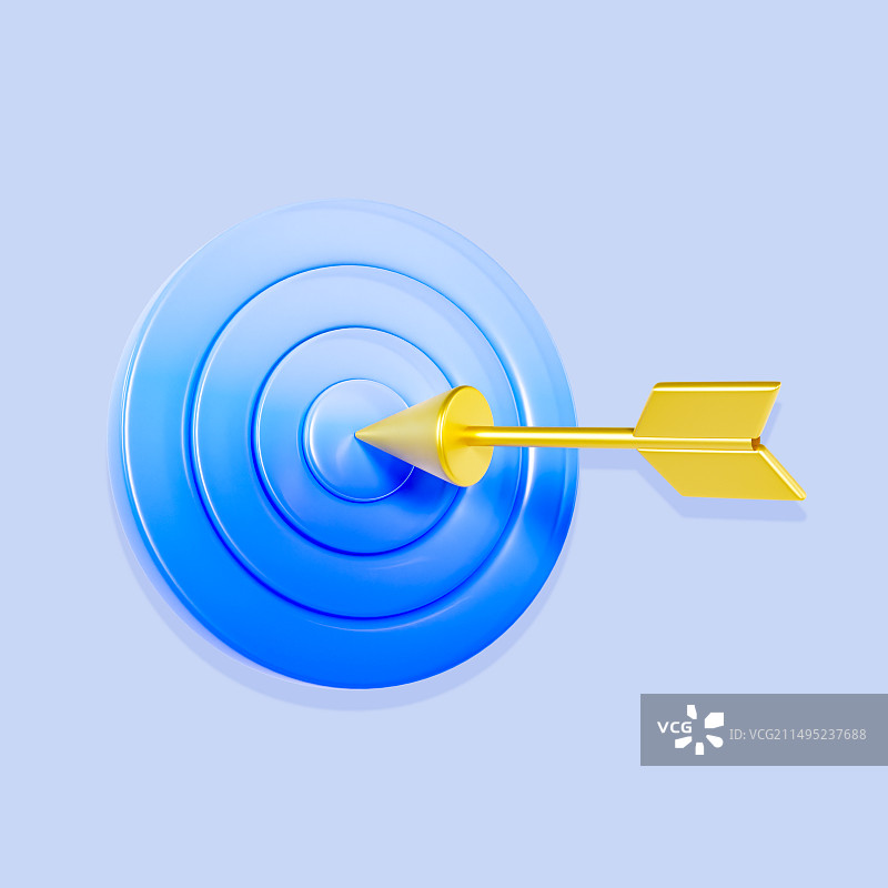 3D立体渐变蓝色微软玻璃风定向投资理财箭靶金融元素图片素材