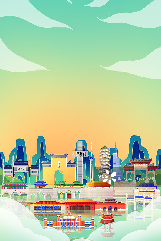 江苏南京旅游景点建筑图片素材