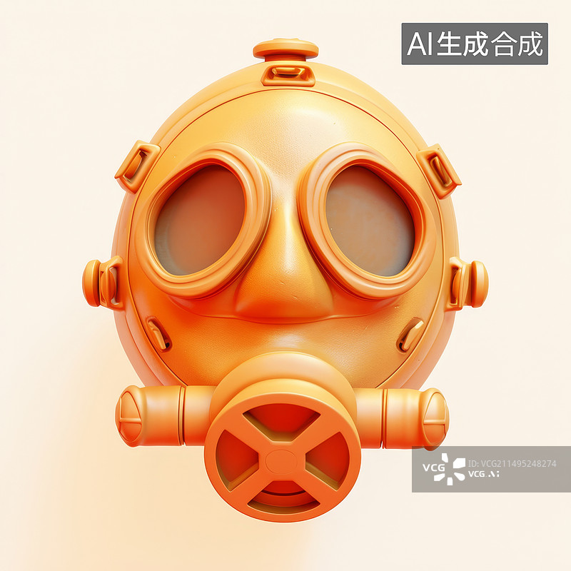 【AI数字艺术】潜水头盔3D图片素材