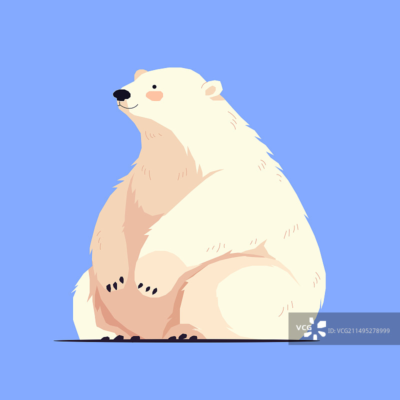 插画-北极熊图片素材