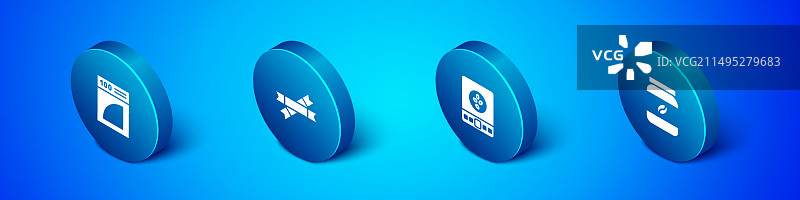 2.5D咖啡滤纸电子设备套装图片素材