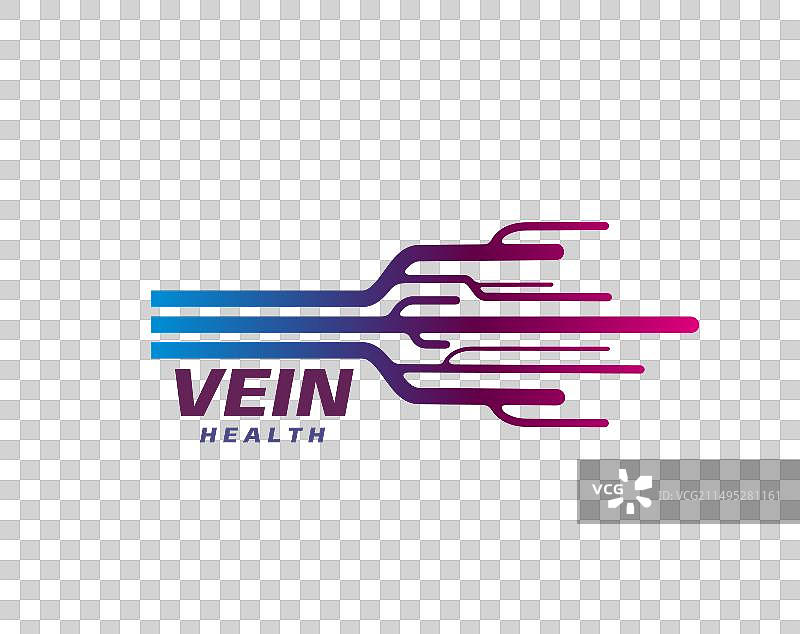 静脉健康图标血管外科医疗诊所图片素材