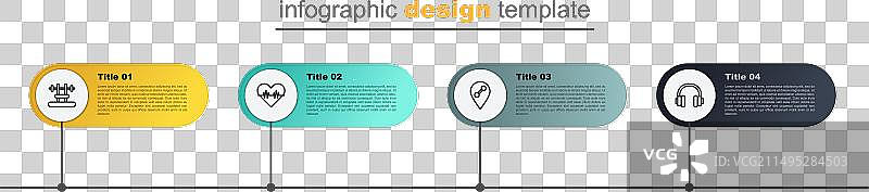 线条耳机、位置、健身房、心率图片素材
