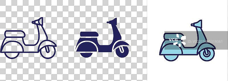 摩托车交通导航图标图片素材