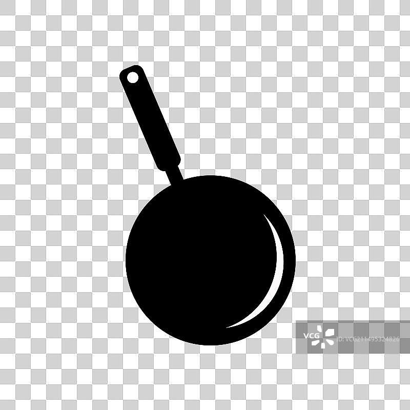 白色背景上的平底锅图标图片素材