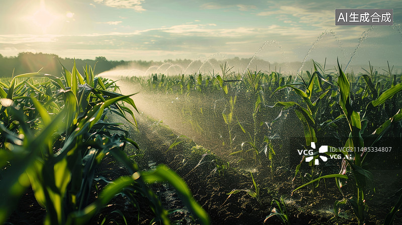 【AI数字艺术】农业智能灌溉新质生产力图片素材