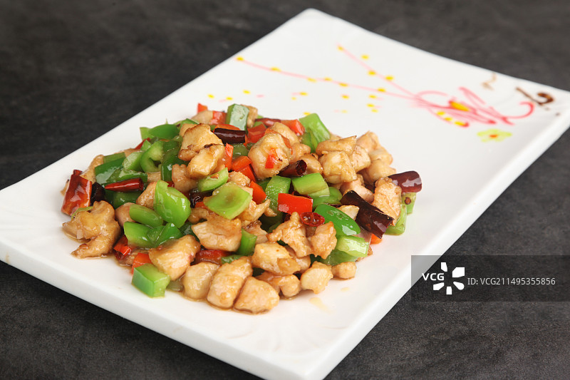 中餐美食-宫保鸡丁图片素材