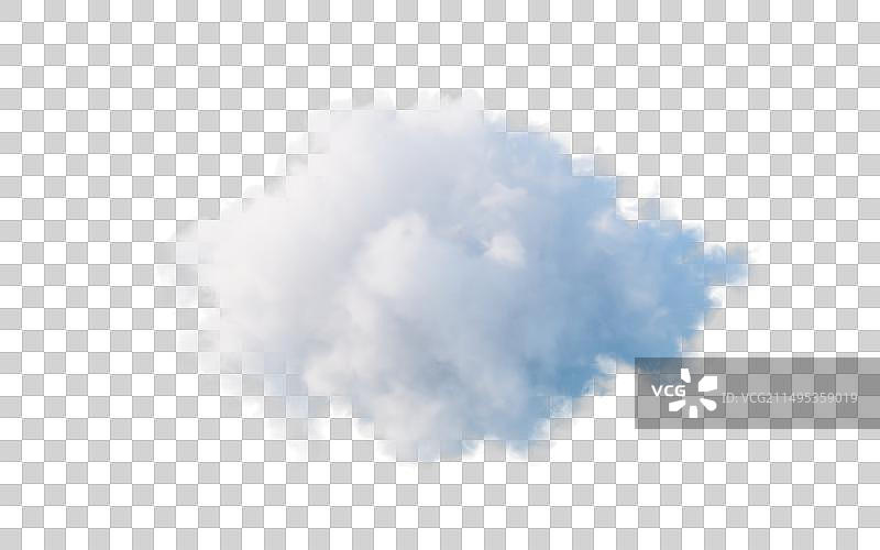 柔软的白色云朵三维渲染图片素材