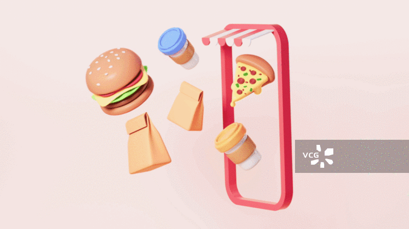 手机外卖订单食物饮料动画图片素材