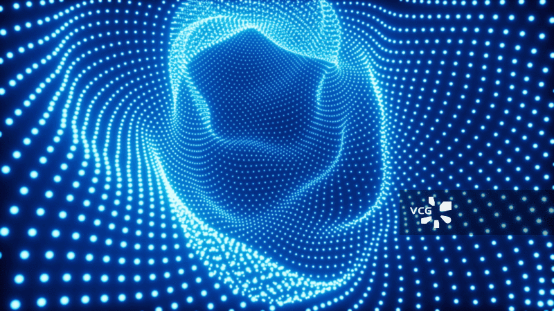 抽象霓虹虫洞背景动画图片素材