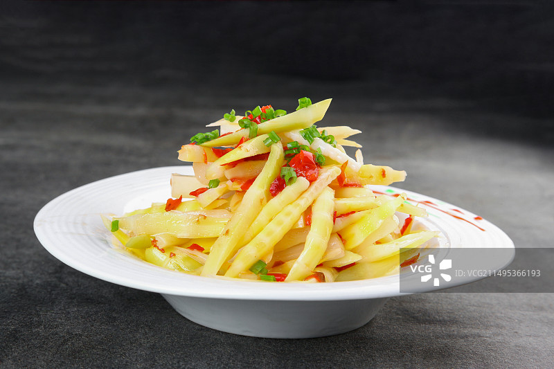 中餐新食-凉拌竹笋图片素材