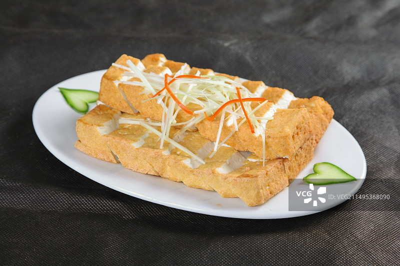 中餐美食-鸡汁卤水豆腐图片素材