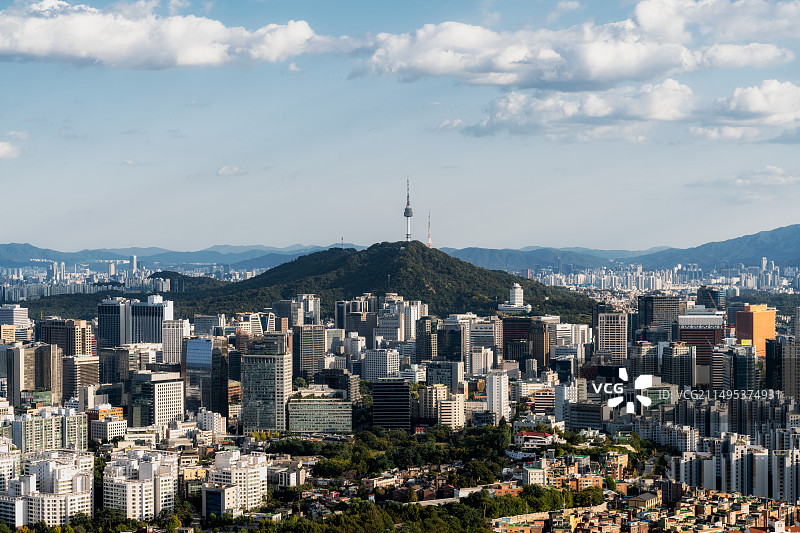 首尔全景图片素材