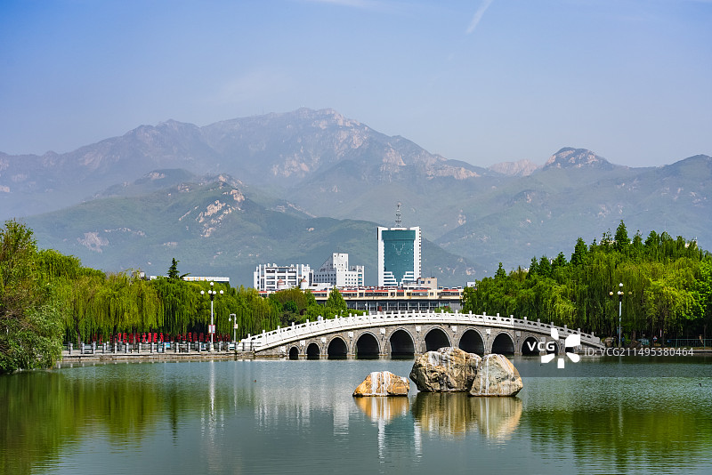 泰安市南湖公园图片素材