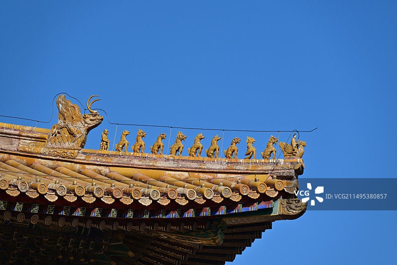 故宫太和殿屋脊兽图片素材