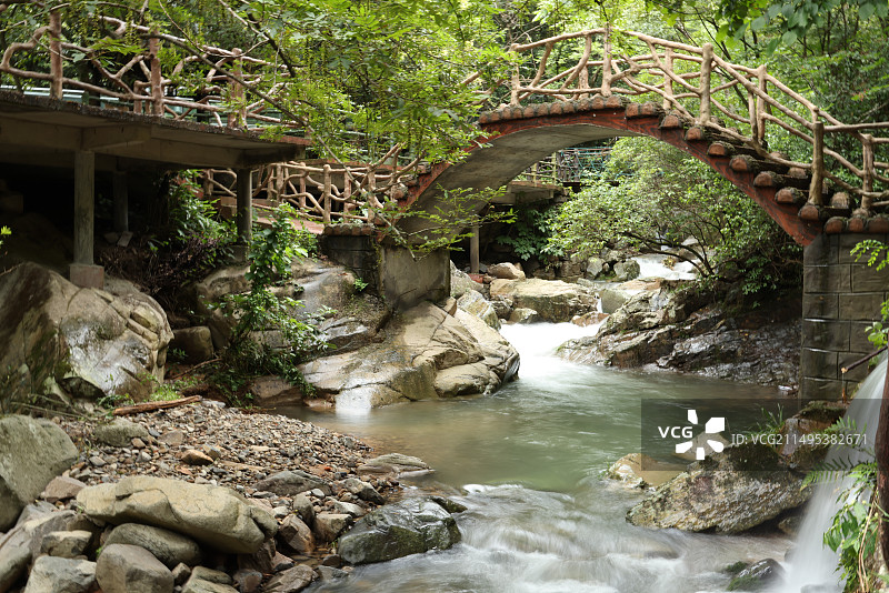 浙北大峡谷溪流景观图片素材