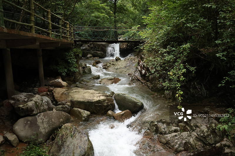 浙北大峡谷溪流景观图片素材
