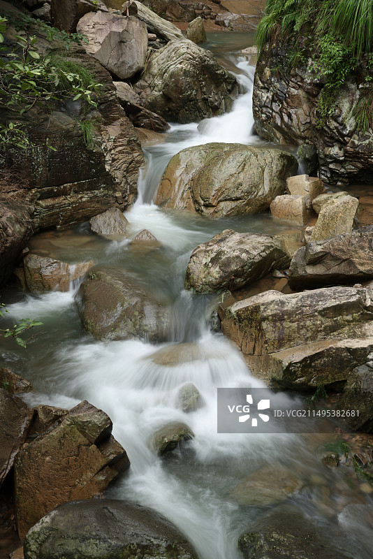浙北大峡谷溪流景观图片素材