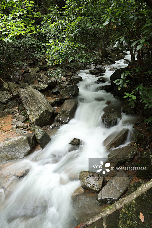 浙北大峡谷溪流景观图片素材