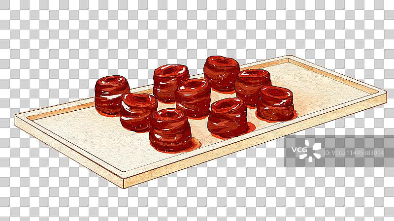 中国传统美食-鲁菜九转大肠图片素材