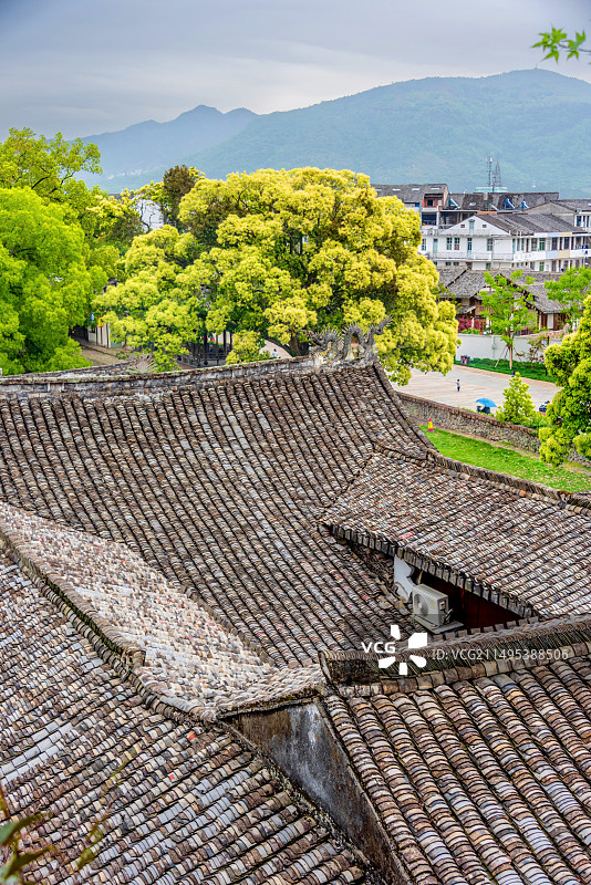 中国浙江温州楠溪江丽水古街景区图片素材