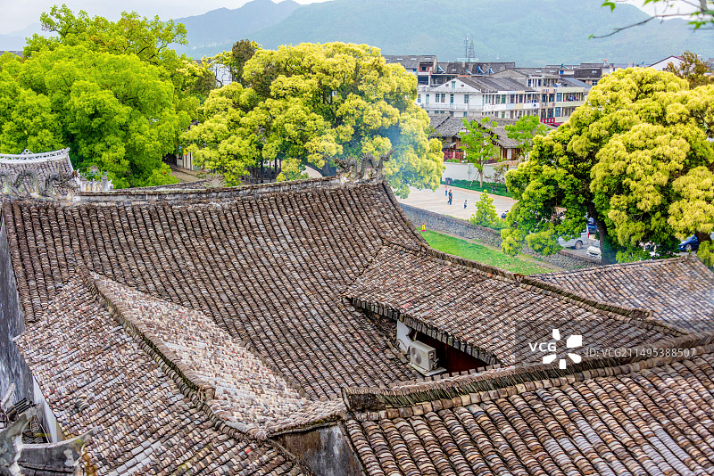 中国浙江温州楠溪江丽水古街景区图片素材