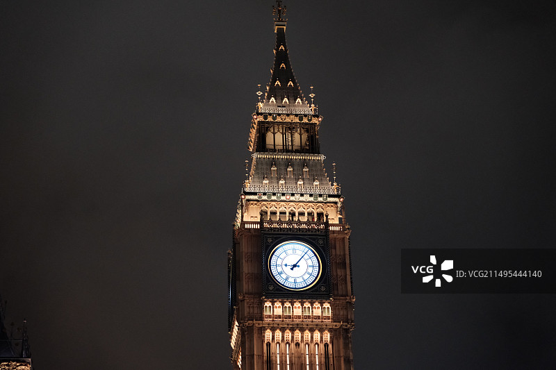 澳门伦敦人大本钟仰天俯视图图片素材