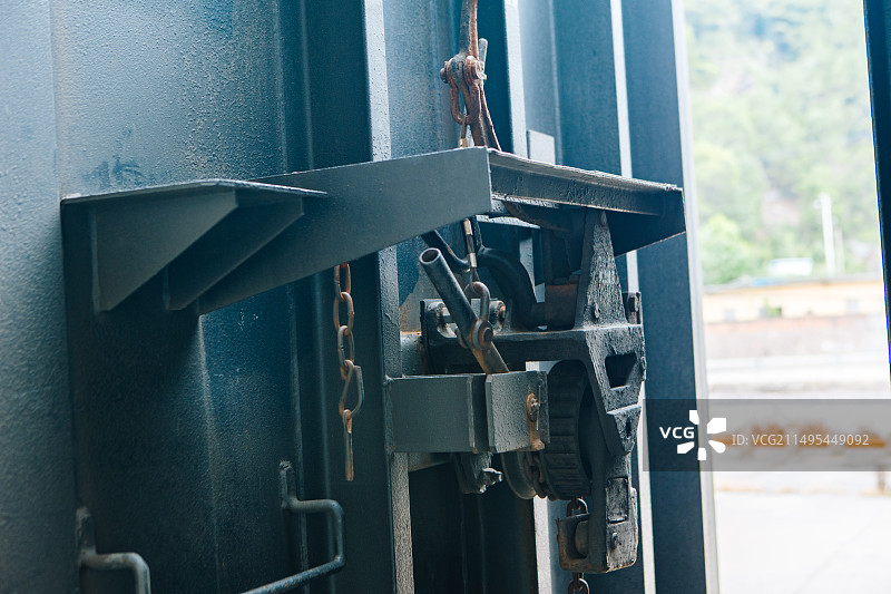 福州市樟林站货运火车站的火车图片素材