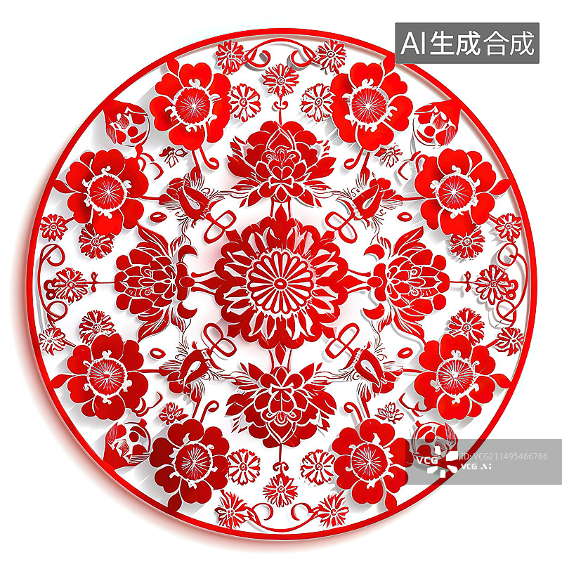 【AI数字艺术】剪纸：老鼠图片素材