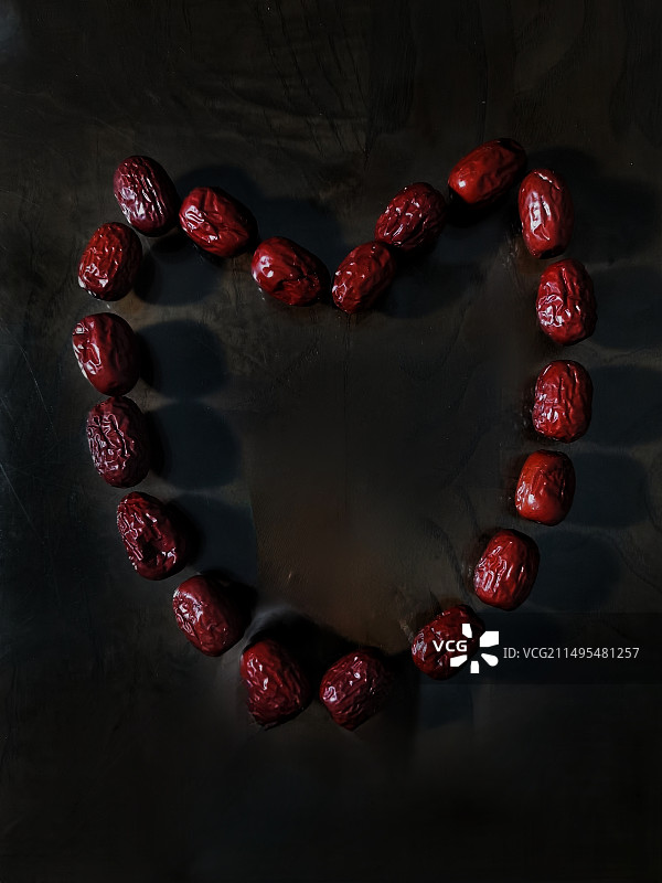 空心形红枣图片素材