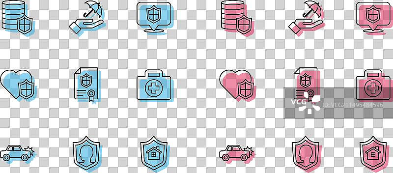 描线汽车保险与资金保护图片素材