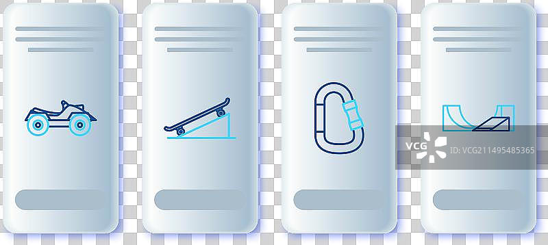 街头滑板坡道登山扣图片素材