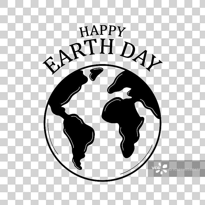 手绘世界地球日图片素材