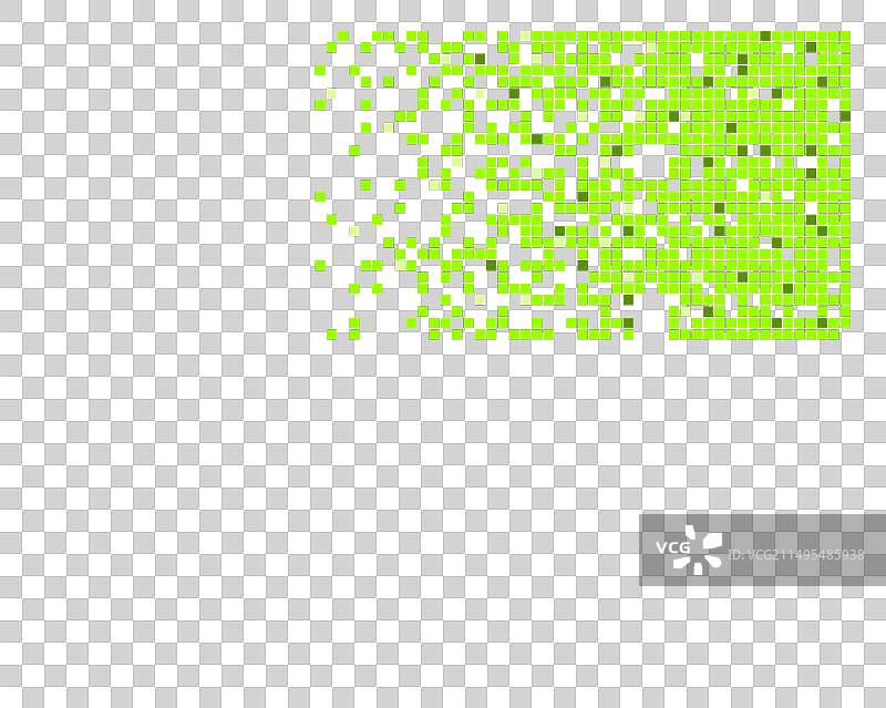 像素分解背景衰减效果图片素材