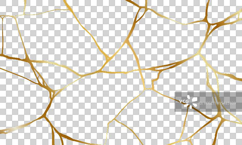 金色金缮修复大理石纹理图片素材