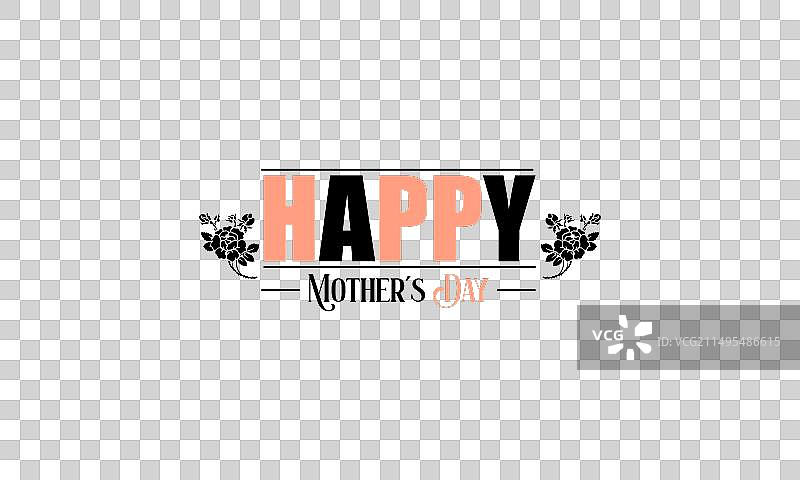 彩色背景时尚母亲节图片素材