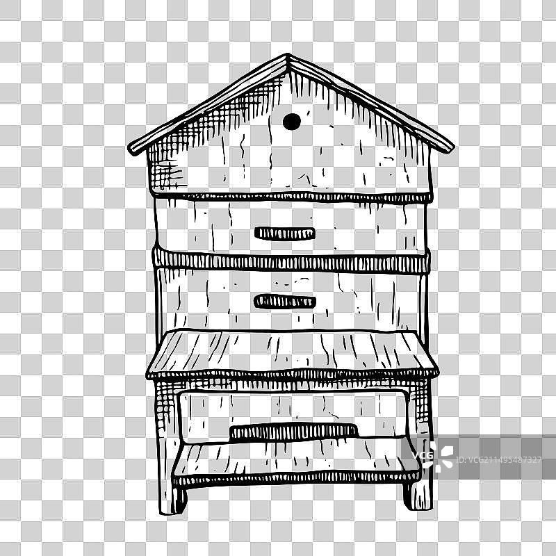 图形风格的蜂房图像图片素材