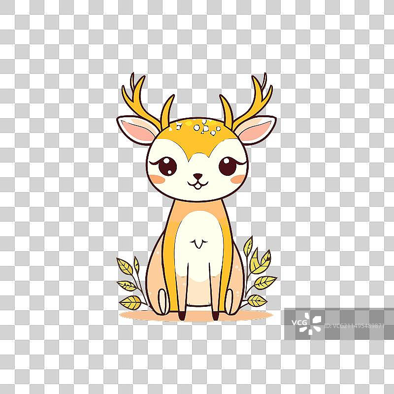 卡通鹿图片素材