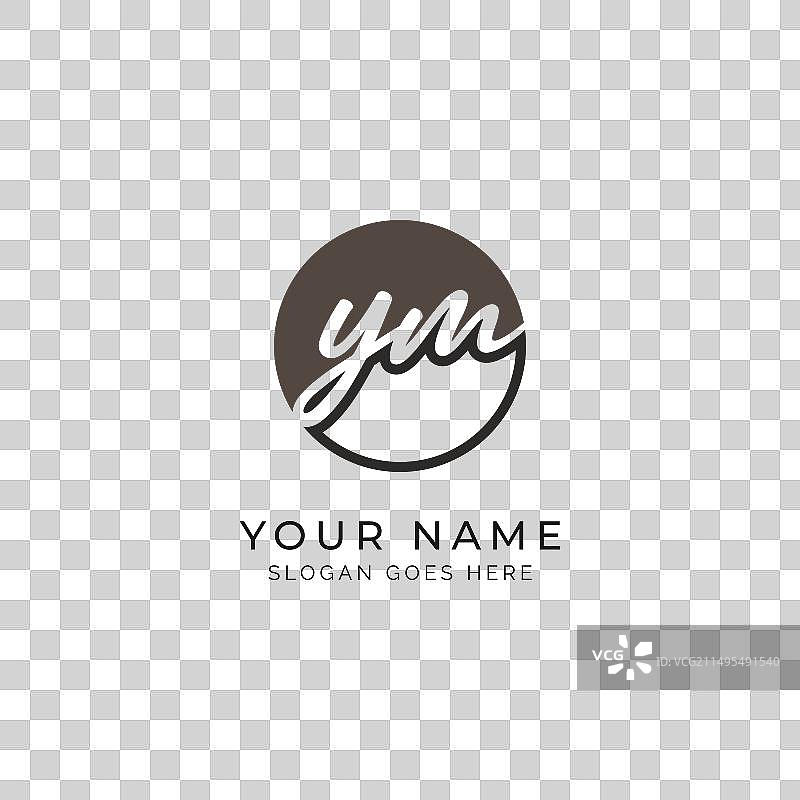 Y M首字母字母表签名图标图片素材